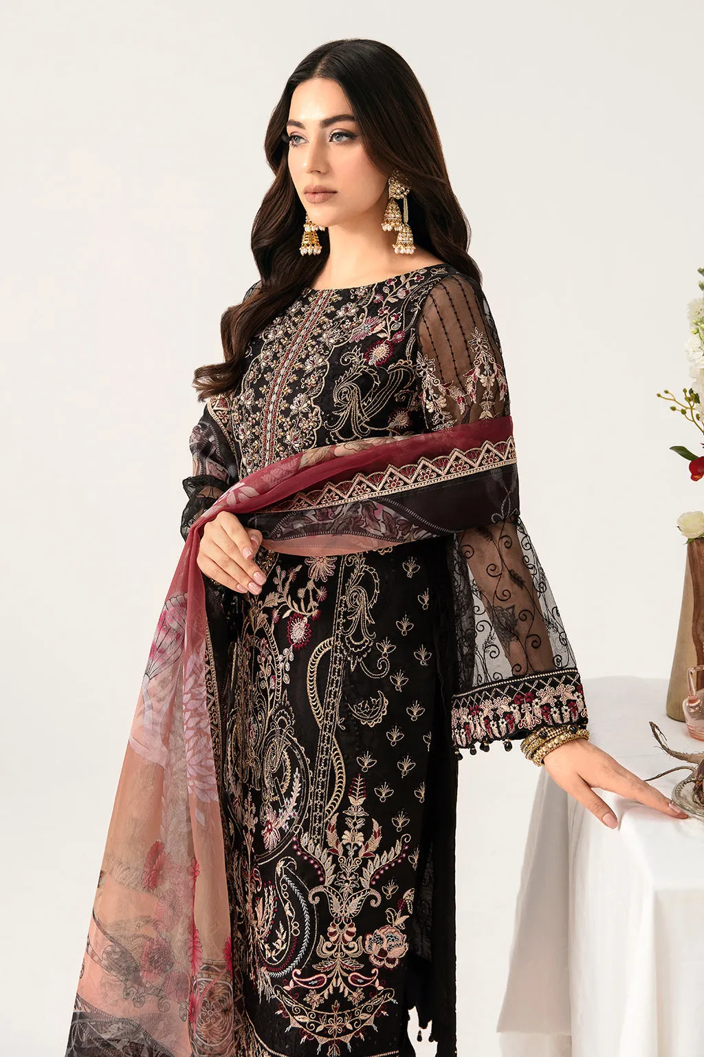 Ramsha Minhal Organza Formals – M-1105