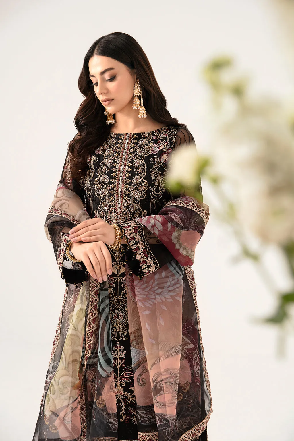 Ramsha Minhal Organza Formals – M-1105