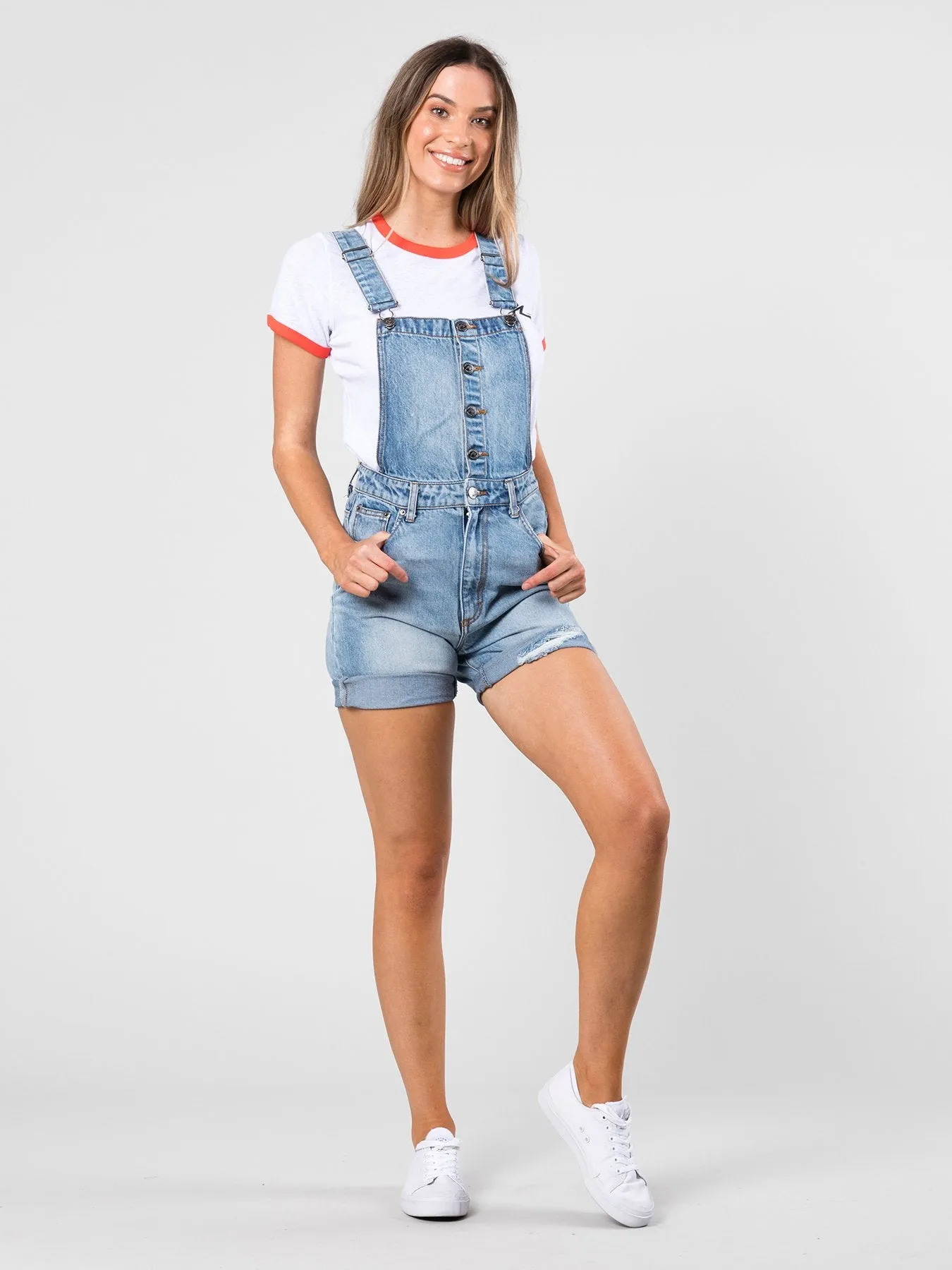 Salvador Denim Shortall - Dust Blue