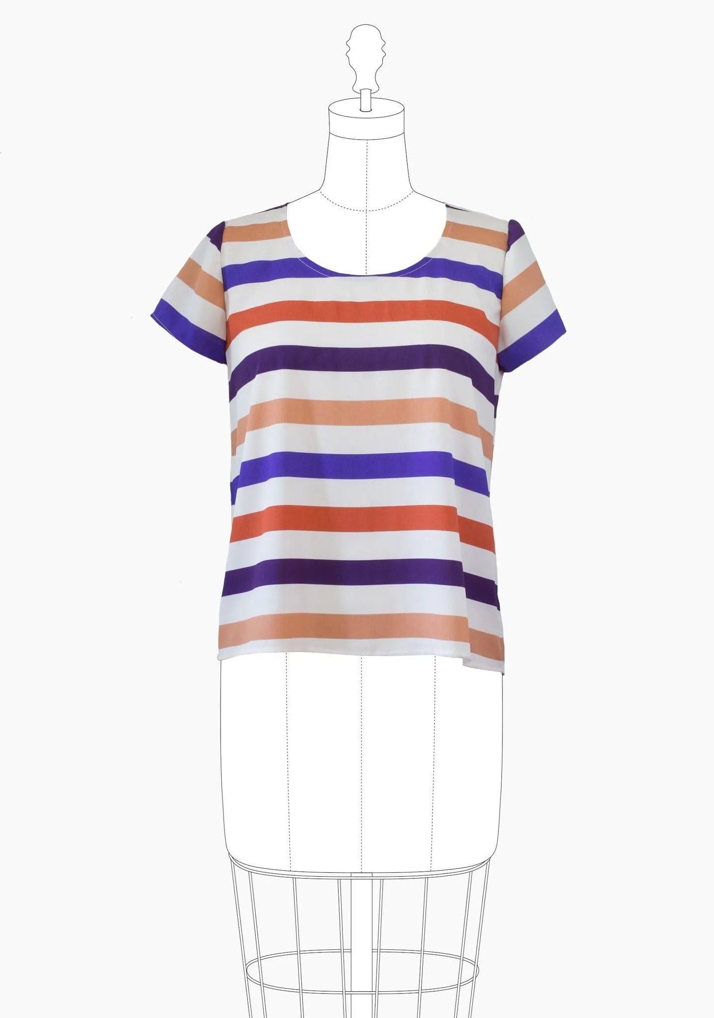 Scout Tee Sizes 14-30 - Grainline Studio