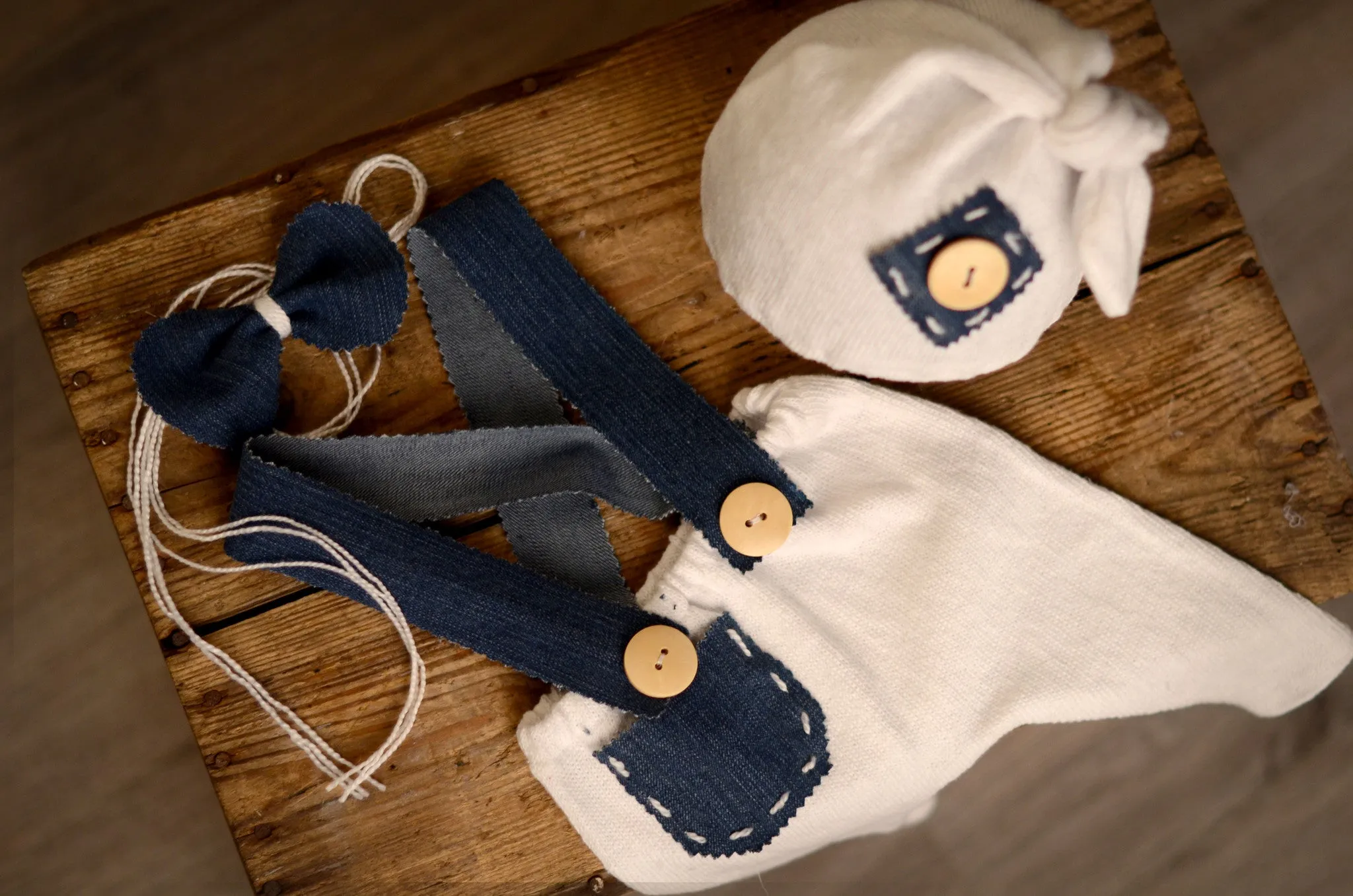 SET Dungarees 3-Piece Denim