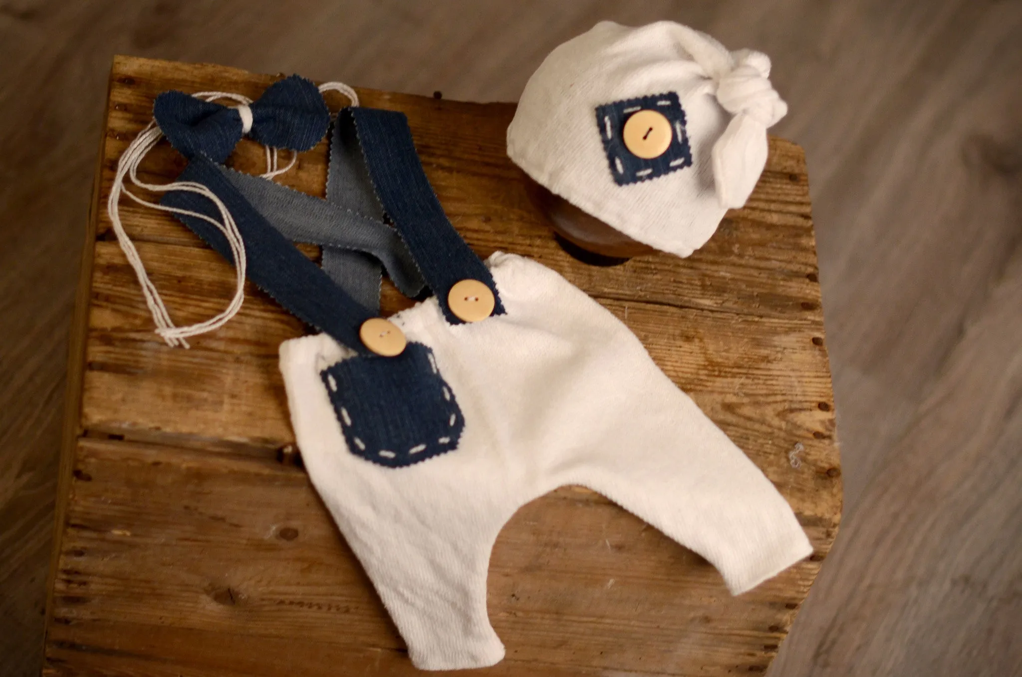 SET Dungarees 3-Piece Denim