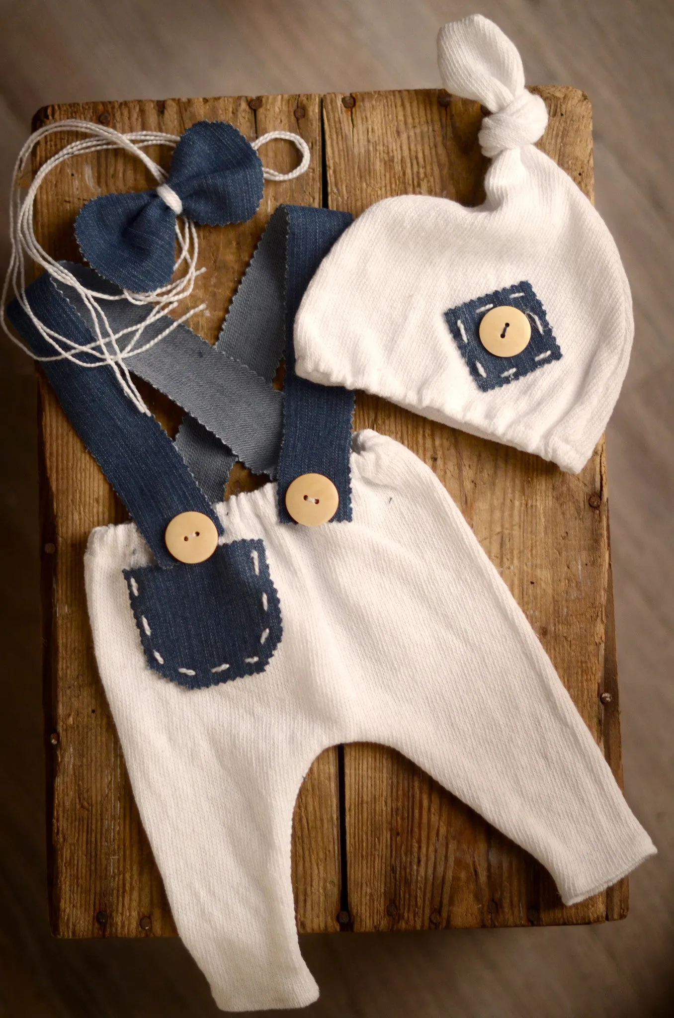 SET Dungarees 3-Piece Denim
