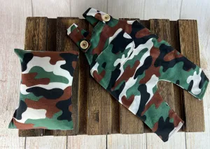 SET Overall and Mini Pillow - Camouflage #3