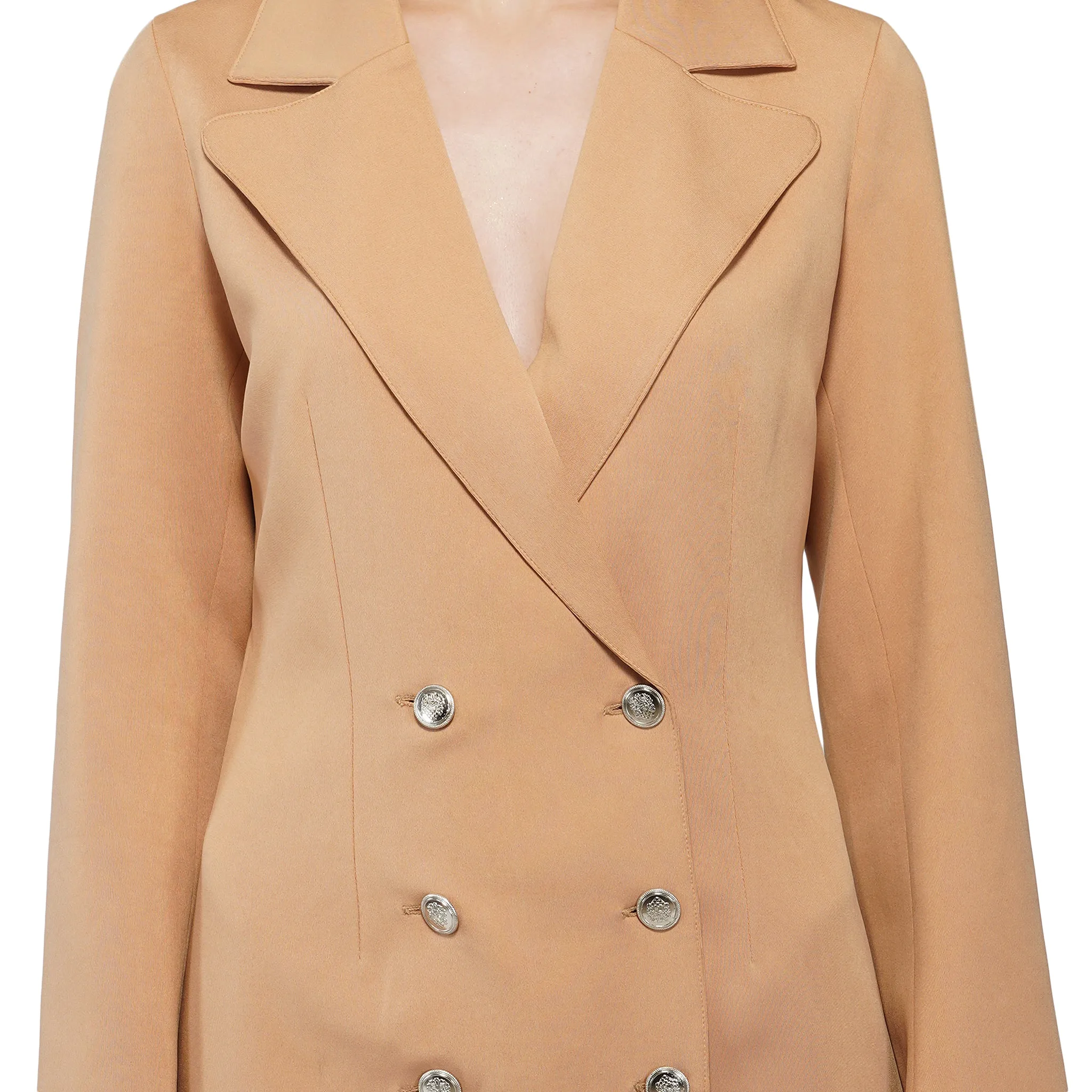 SLAY. Women's Beige Blazer Dress
