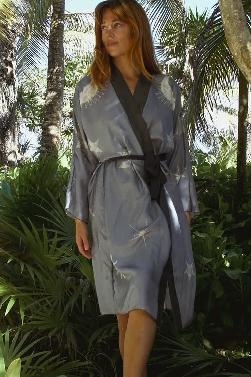 The Royal Robe in Sky View Blue Sustainable Fashion Dresses