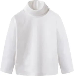 Toddler Baby Girl Boys Basic Solid Color Turtleneck T-Shirt Kid Cotton Long Sleeve Pullover Blouse Top