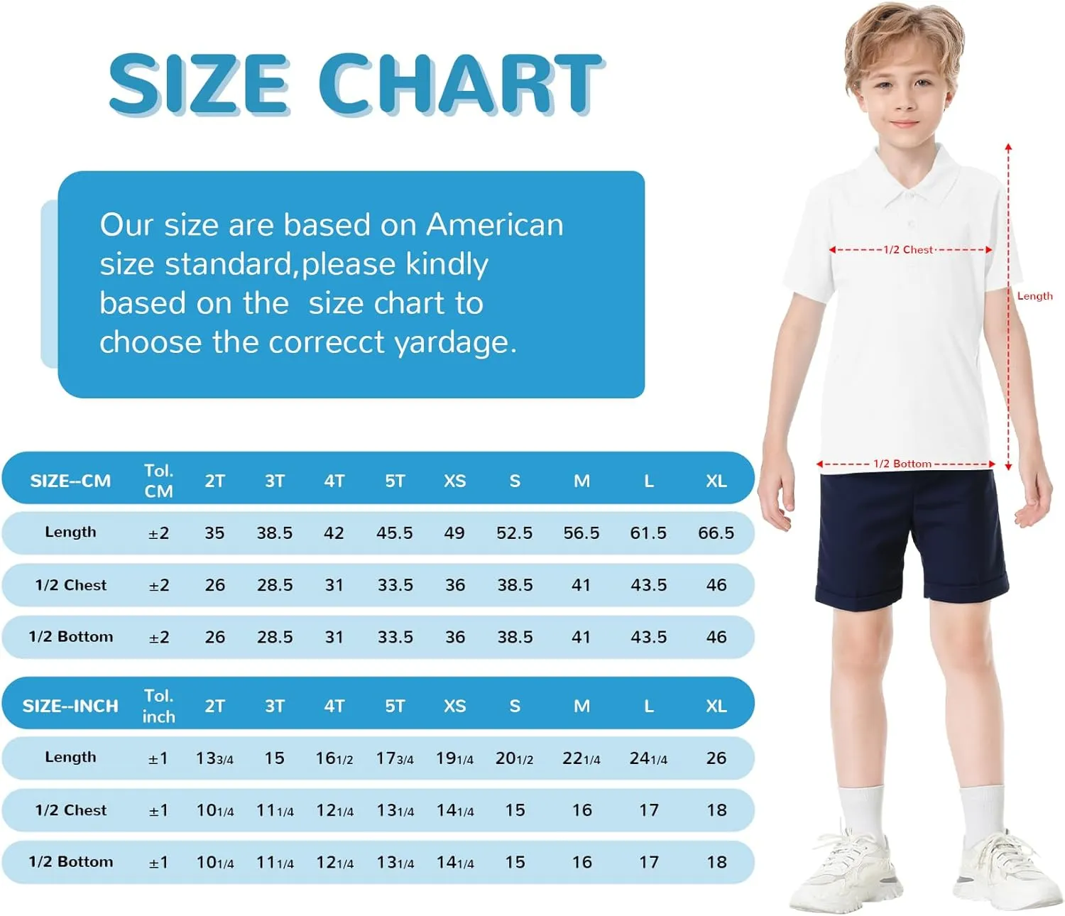 Toddler to Youth Stain Resistant Polo Shirts Kids Collared Golf T-Shirt School Uniform for Boys and Girls