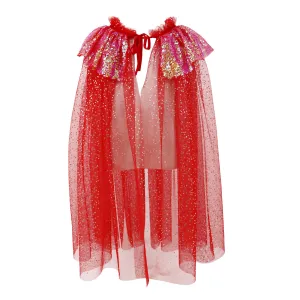 Twinkling Sequin Trim Cape