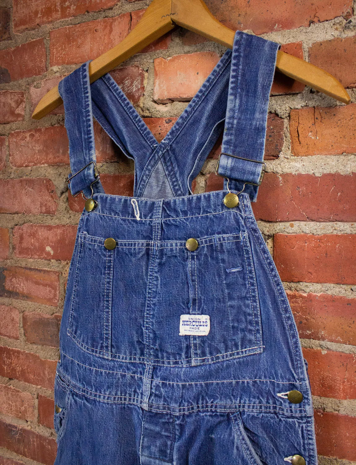 Vintage Hercules Denim Overalls 50s 32x27