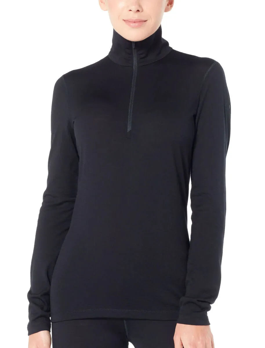 W Oasis LS Half Zip - Black