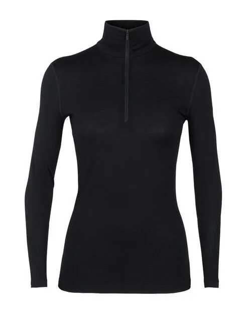 W Oasis LS Half Zip - Black