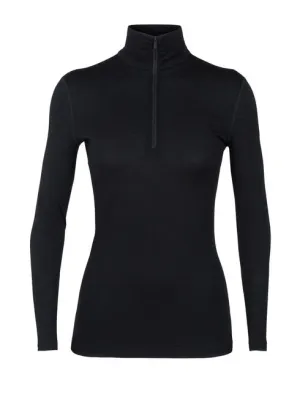 W Oasis LS Half Zip - Black