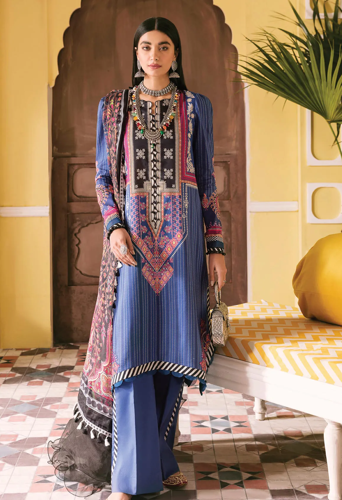 Wasl by Seran Unstitched 3 Piece Luxury Lawn Collection'2022-WSL-09