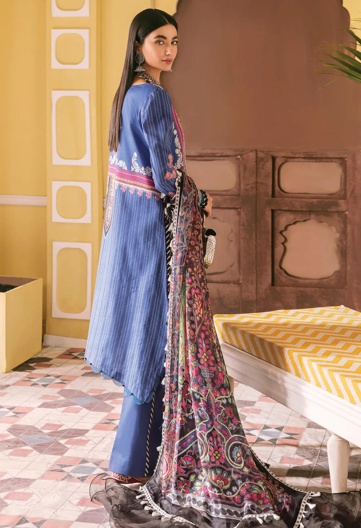 Wasl by Seran Unstitched 3 Piece Luxury Lawn Collection'2022-WSL-09