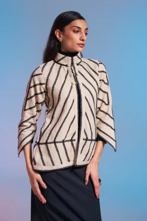 White Statemen Women's Tweed Jacket