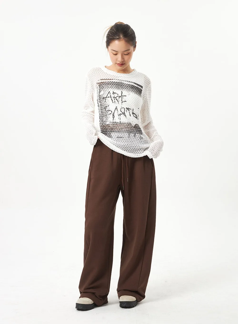 Wide Leg Track Pants CA318