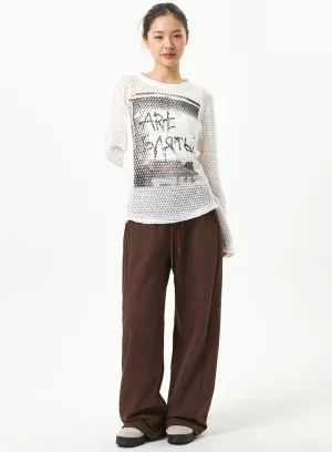 Wide Leg Track Pants CA318