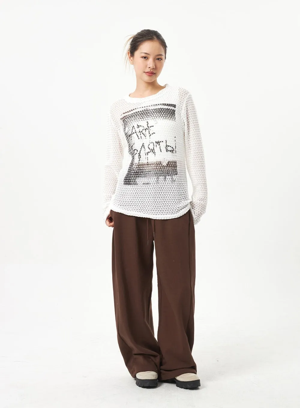 Wide Leg Track Pants CA318