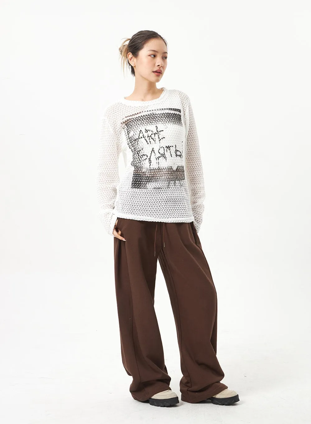 Wide Leg Track Pants CA318