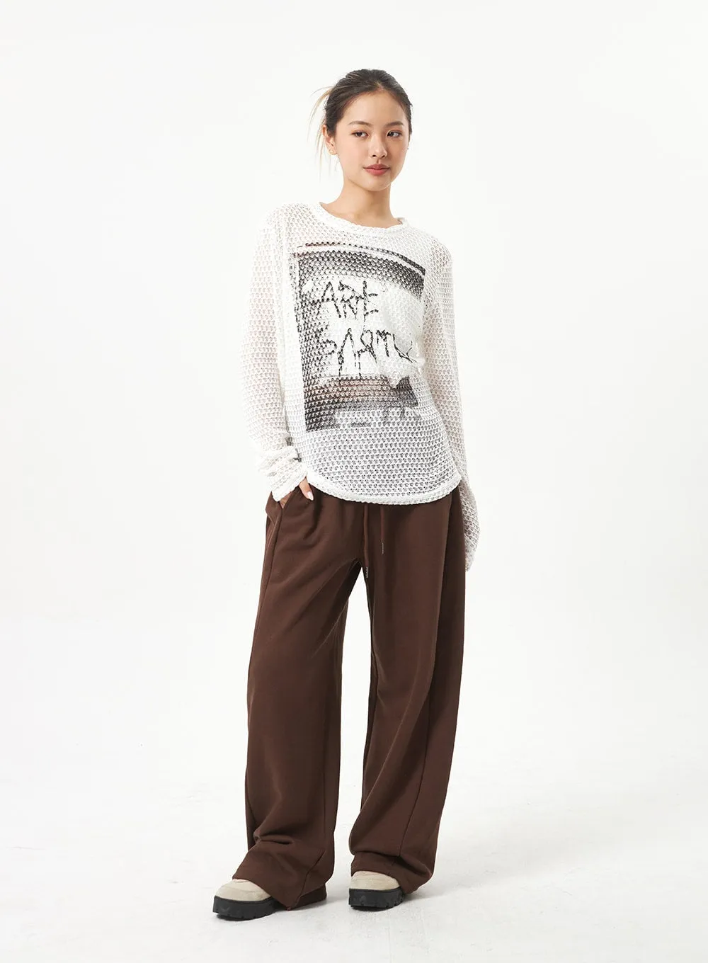 Wide Leg Track Pants CA318
