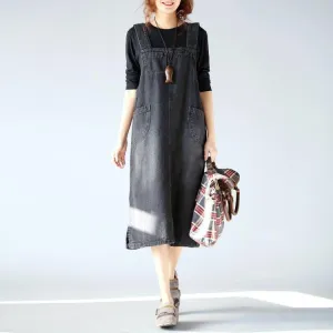 Womens Loose Fitting Minimalist Elegant Overalls With Pocket - Womans Casual Overalls - Loose Overalls - Overalls For Women