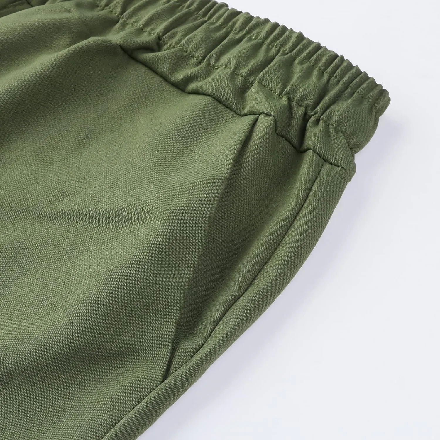 Womens Slacks Jogger Pants Trendy Slim Cargo Ankle Elastic Waistband Drawstring Pants Comfy for Streetwear Vacation