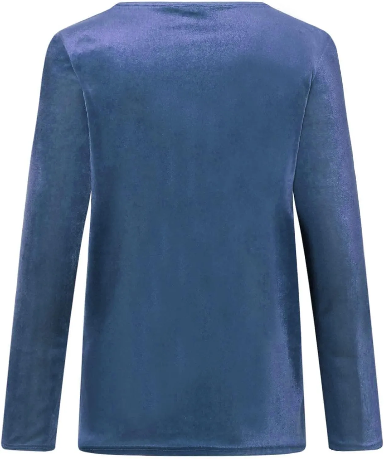 Women's Velour Sweatshirts Crewneck Long Sleeve Casual Pullover Winter Fall 2024 Holiday Soft Warm Shirts Velvet Tops
