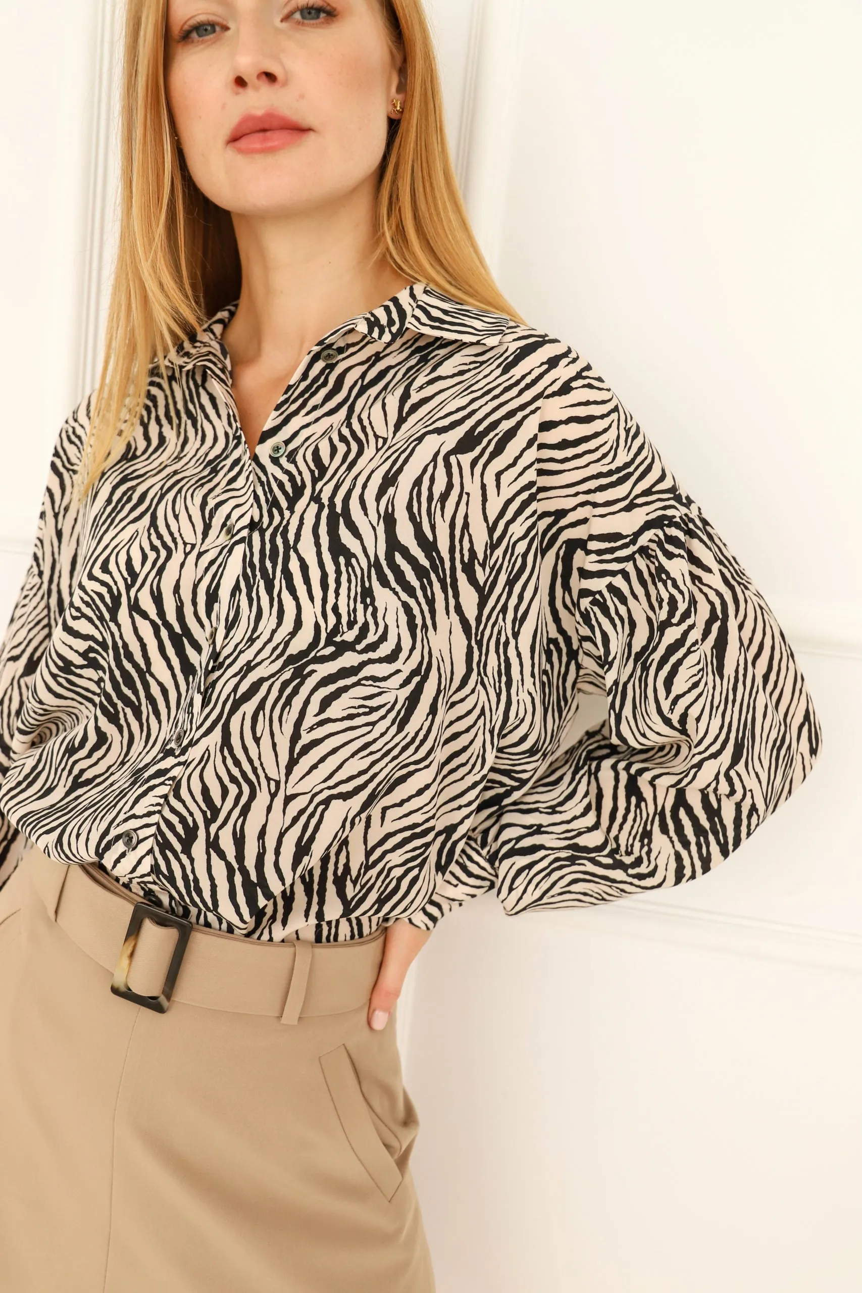 Zebra Silk Shirt