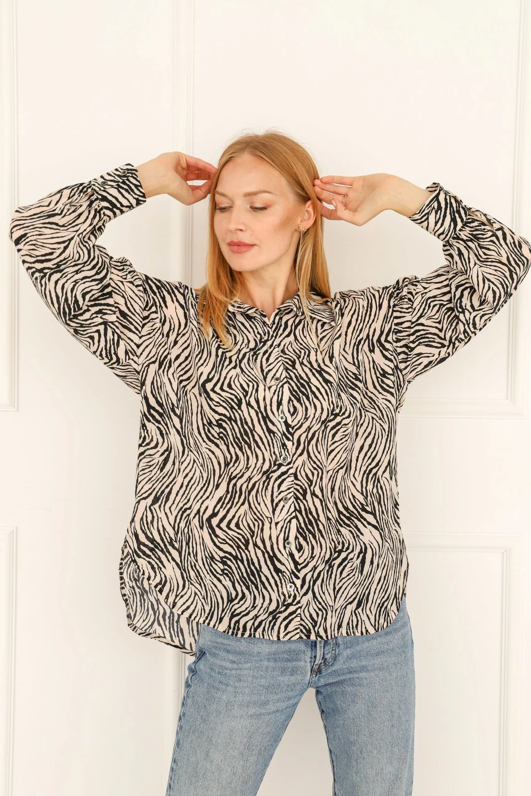Zebra Silk Shirt