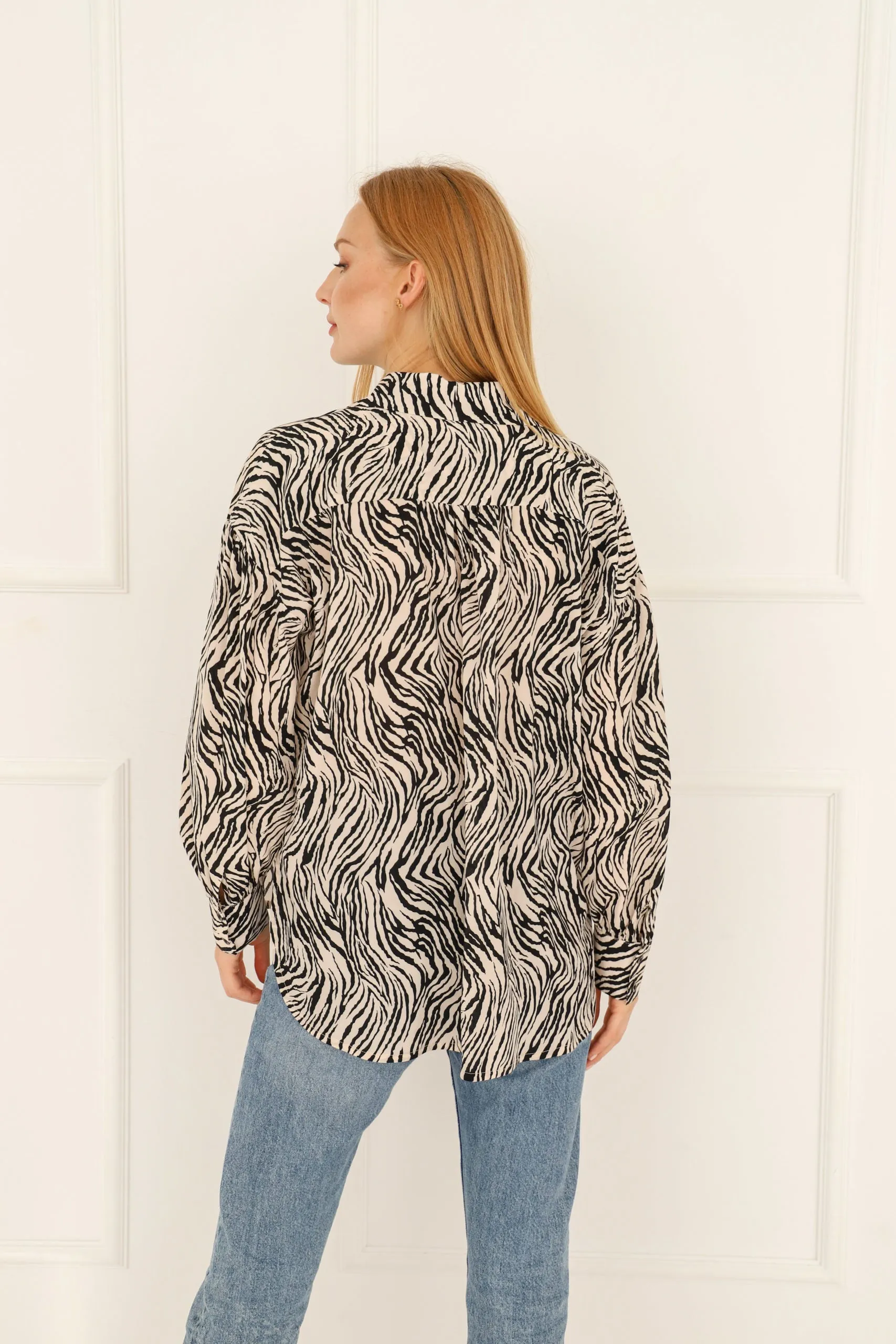 Zebra Silk Shirt